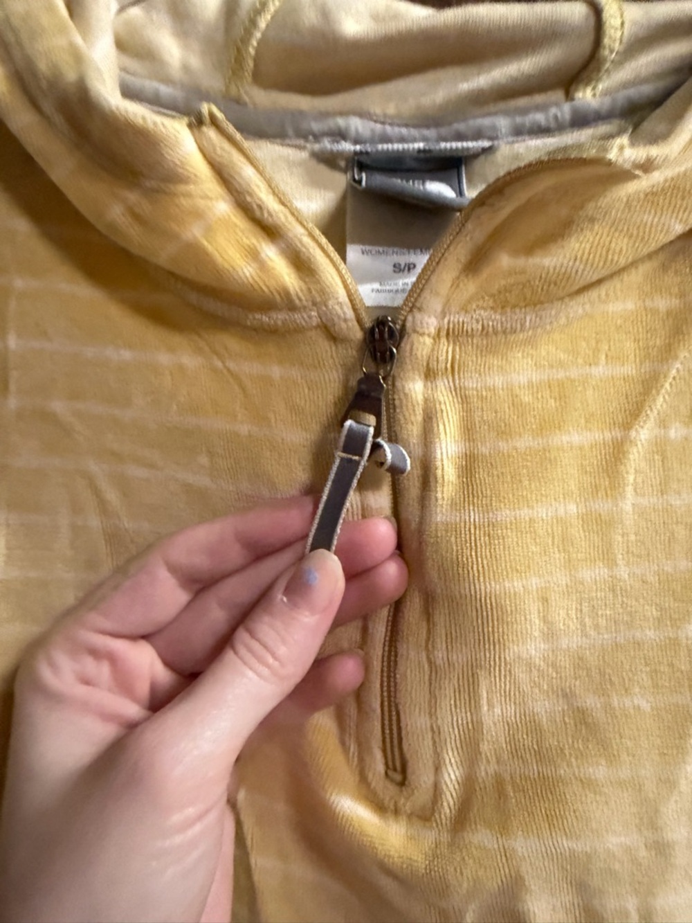 The North Face Yellow Stripe Half-Zip Teddy Jacket - Picture 2 of 9